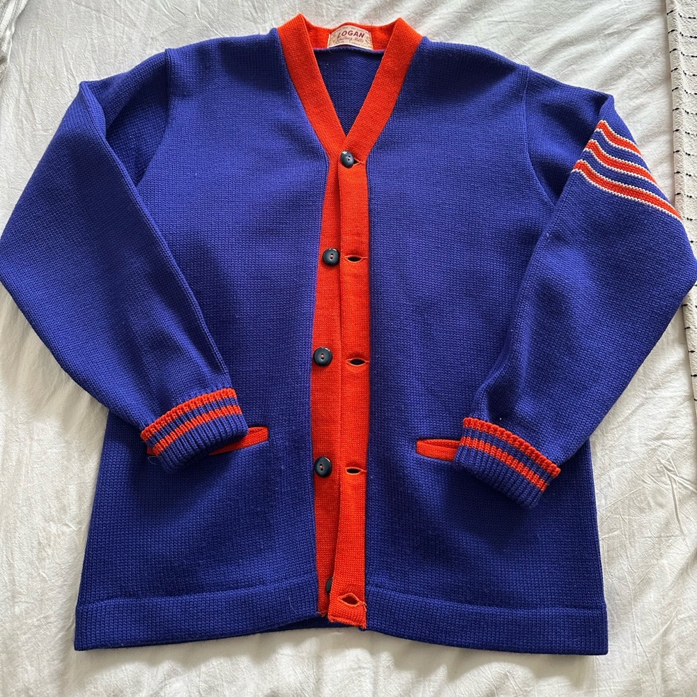 Vintage 100% Wool Cardigan - Mens Small